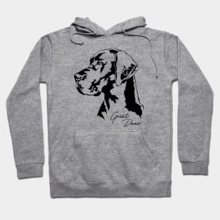 Proud Great Dane dog portrait Hoodie